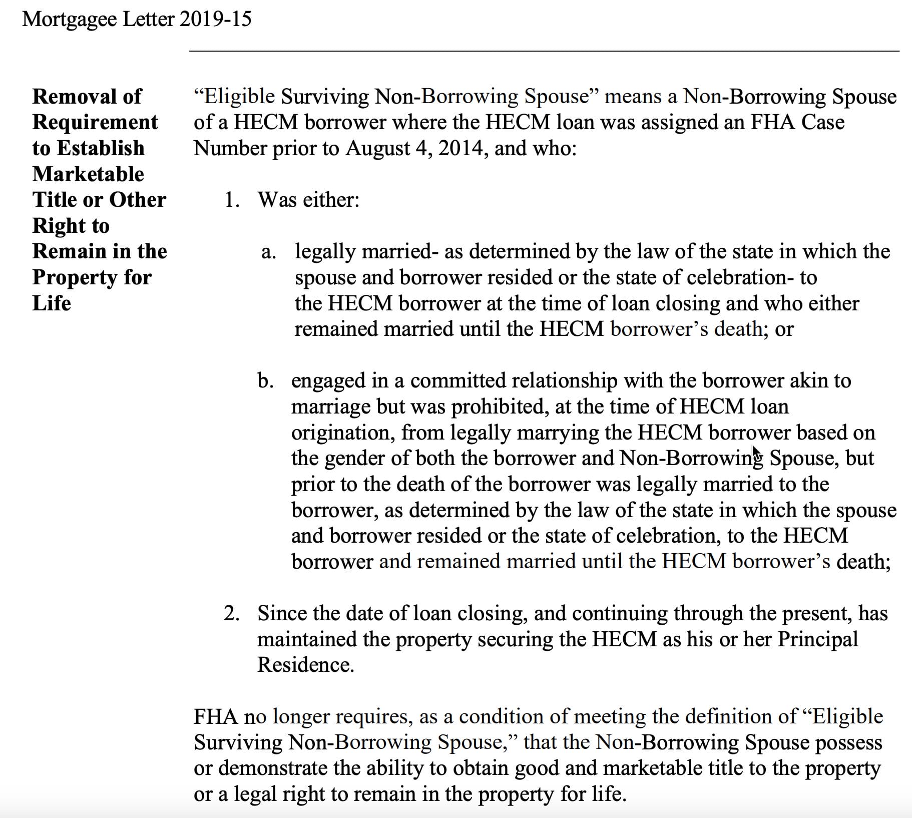 Reverse Mortgage Spouse Q&A Ask ARLO™