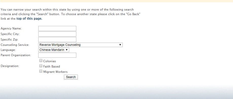 counseling locator step 2 