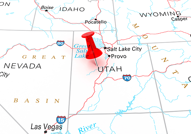 Utah reverse mortgage lender map