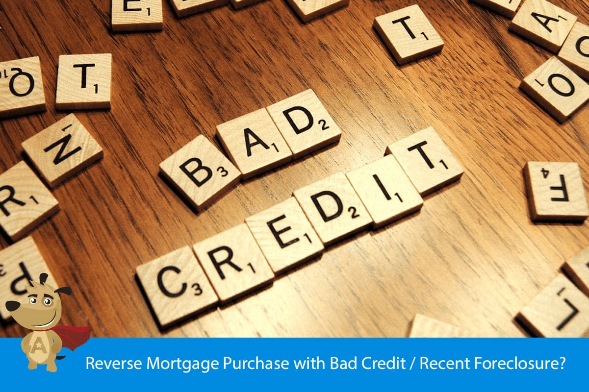 Reverse Mortgage Purchase with Bad Credit / Recent Foreclosure?