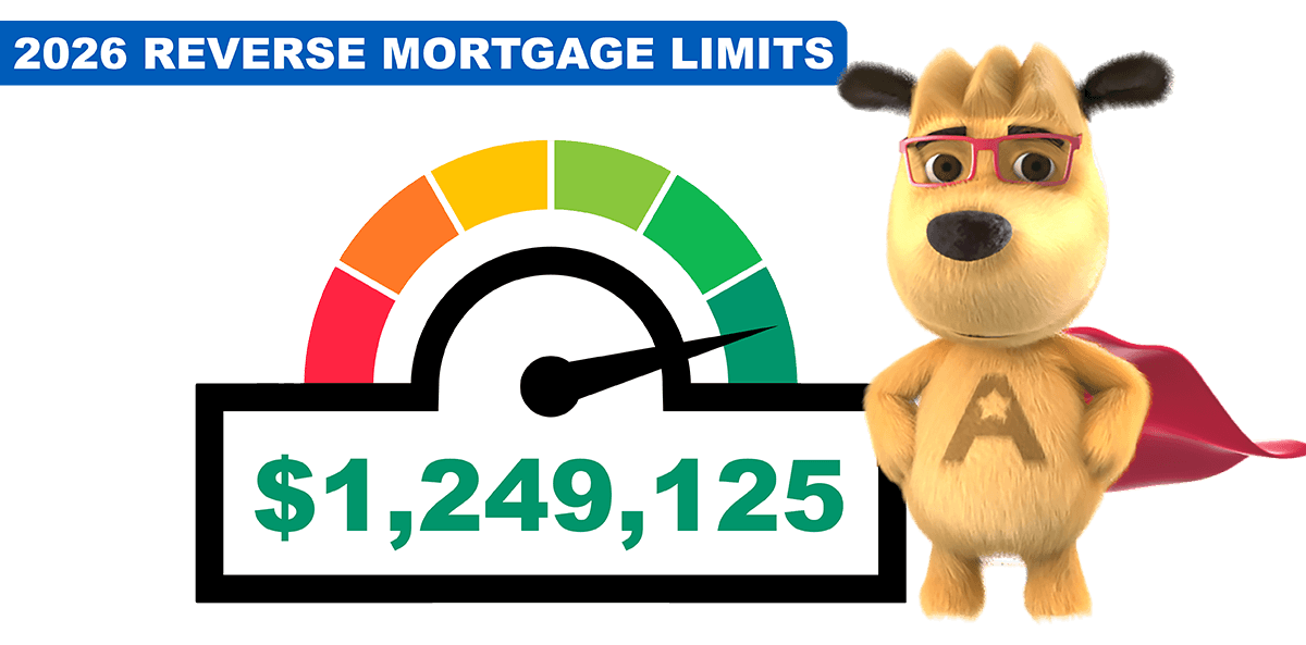 2026 reverse mortgage lending limit graphic showing $1,249,125.